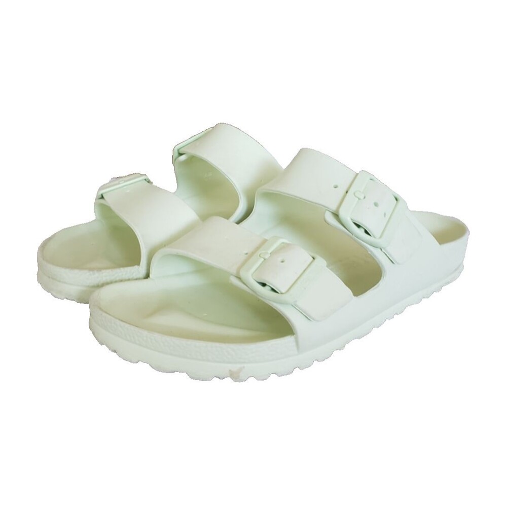 Birkenstock Sandals Women's Size 7 EU 38‎ Light Green Arizona EVA Slide Comfort